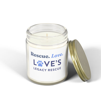Rescue. Love. Soy Coconut Apricot Candle — Love’s Legacy Rescue Fundraiser (4oz/9oz)