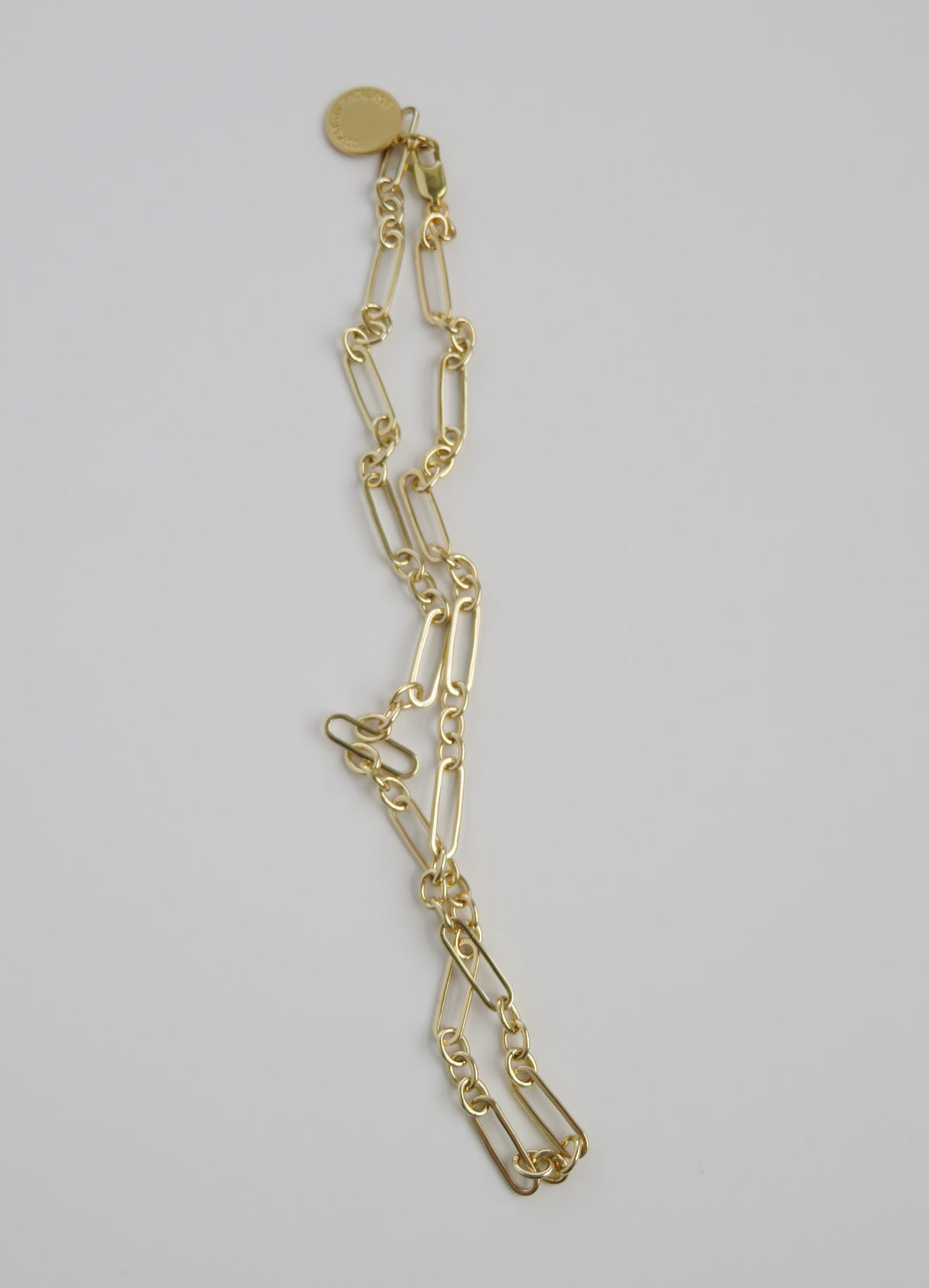 Small Mixed Link Figaro Necklace - add hinged clasp charms