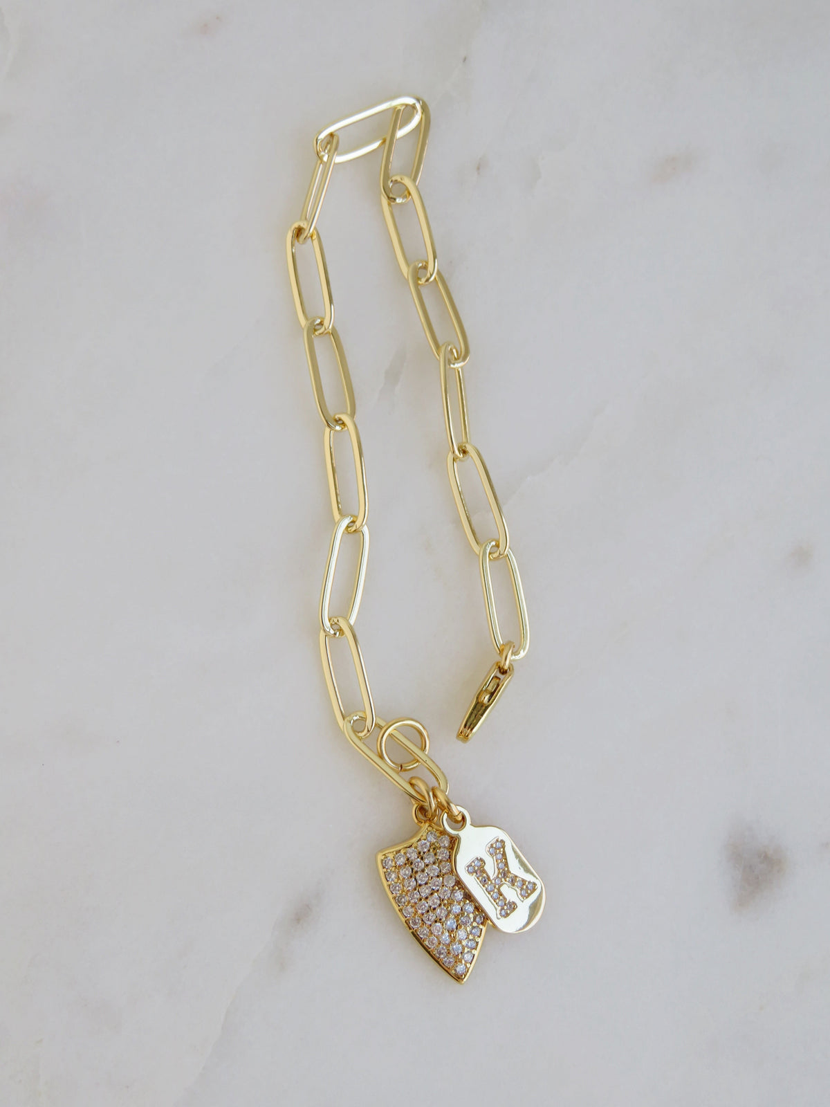 Guard Your Energy Initial Bracelet