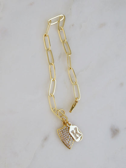 Guard Your Energy Initial Bracelet