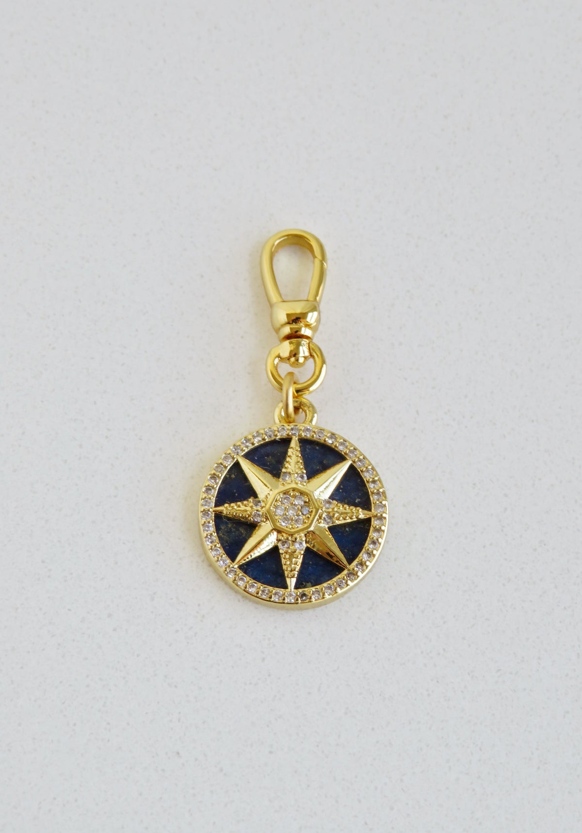 Lapis Lazuli Celestial Pendant with Swivel Clasp