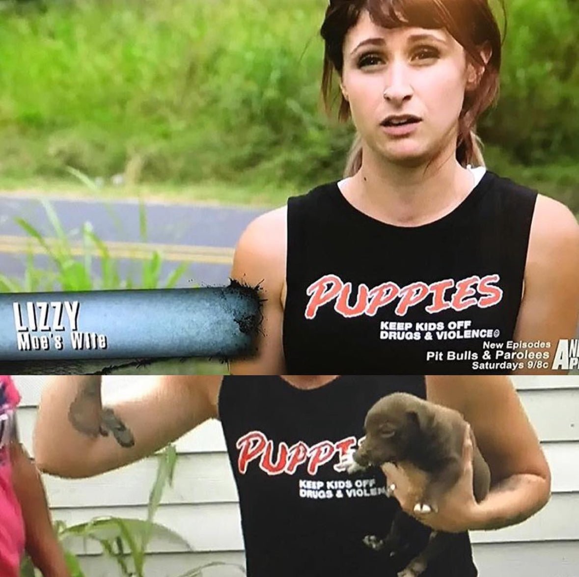 Puppies Keep Kids Off Drugs & Alcohol | D.A.R.E | Crop Tank | Made in USA
