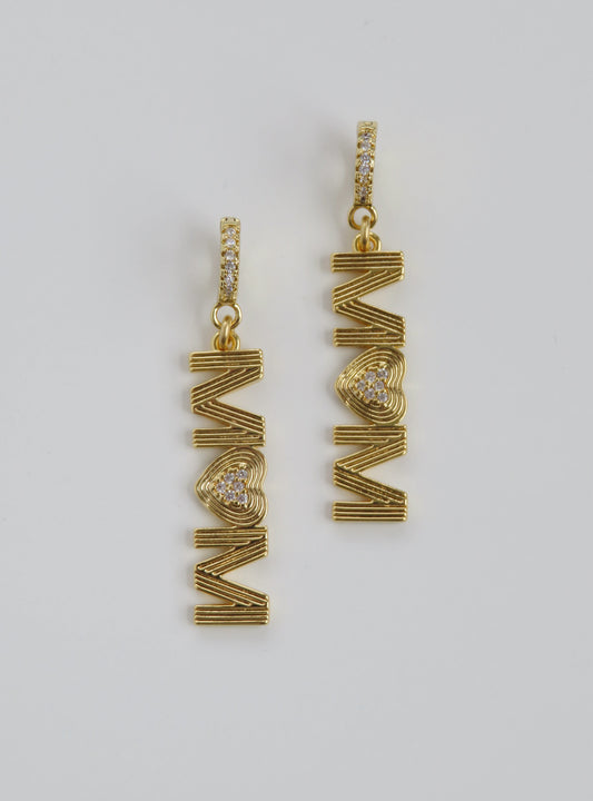 Mom Vibes Charm on Diamond Clasp