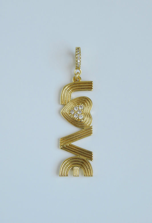 LOVE Vibes Charm on Diamond Clasp