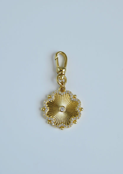 Diamond Flower - Hinged Clasp Charm