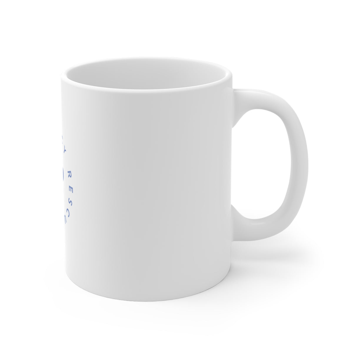 Rescue Paw Ceramic Mug — "Love's Legacy Rescue" Coffee Cup for Animal Lovers