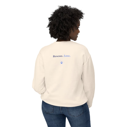 Rescue Love Crewneck Sweatshirt – Animal Rescue Paw Print