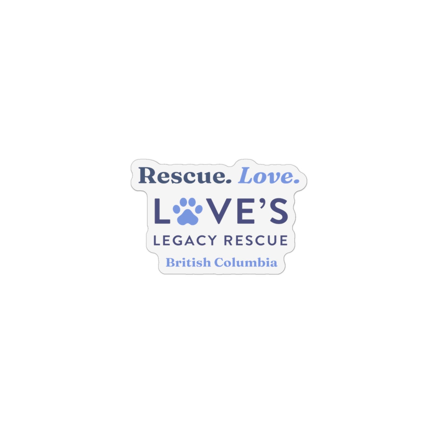 Rescue Love Car Magnet British Columbia