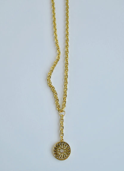 Diamond Sun Burst - Valencia Extension Necklace