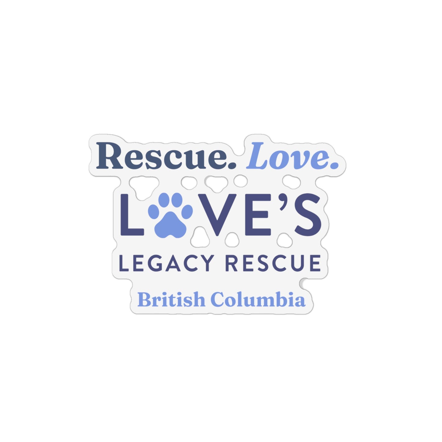 Rescue Love Car Magnet British Columbia
