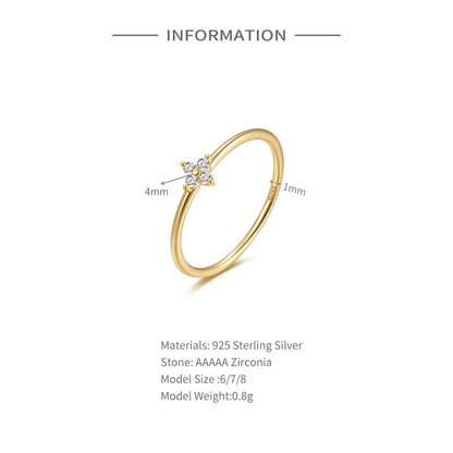 Flora Dainty Diamond Ring