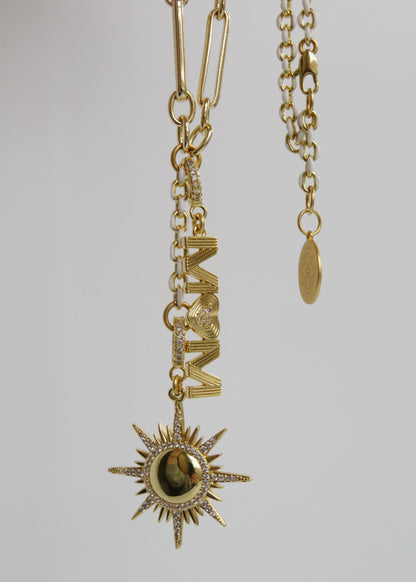 Mom Vibes Charm on Diamond Clasp