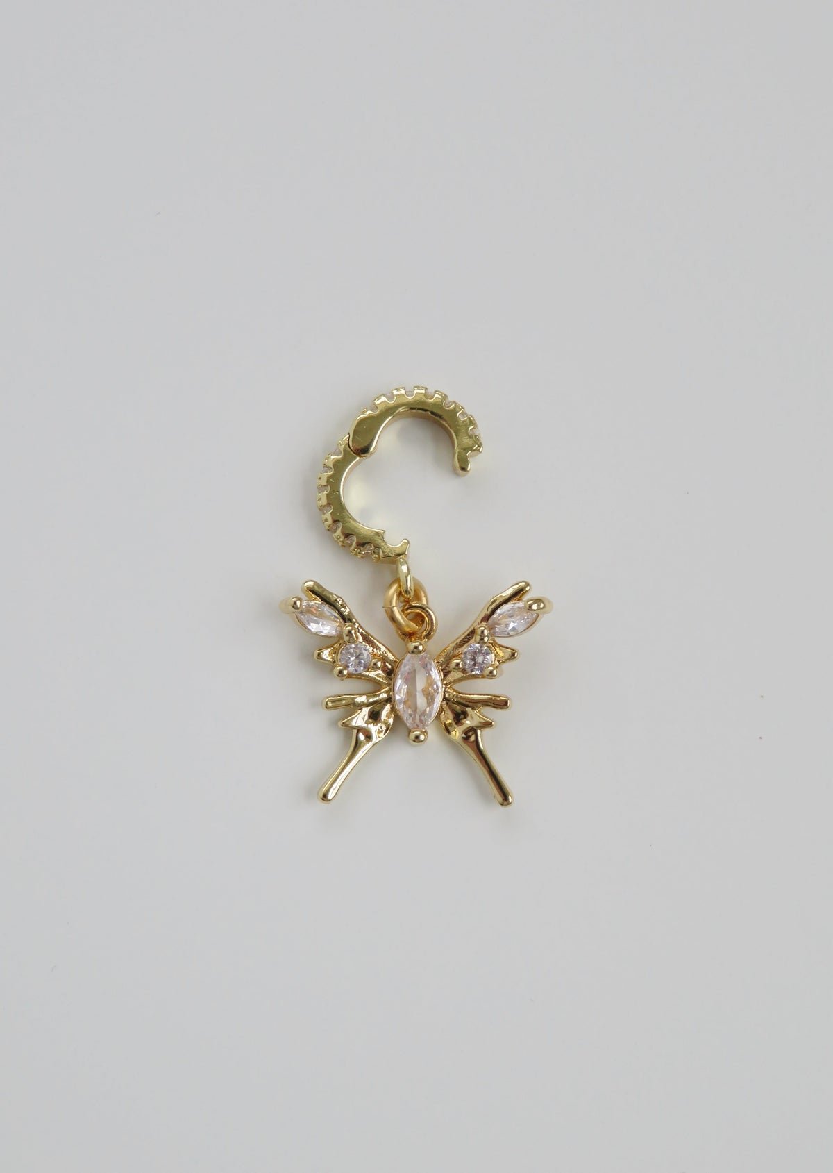 Butterfly & Bee Charm on Diamond Clasp