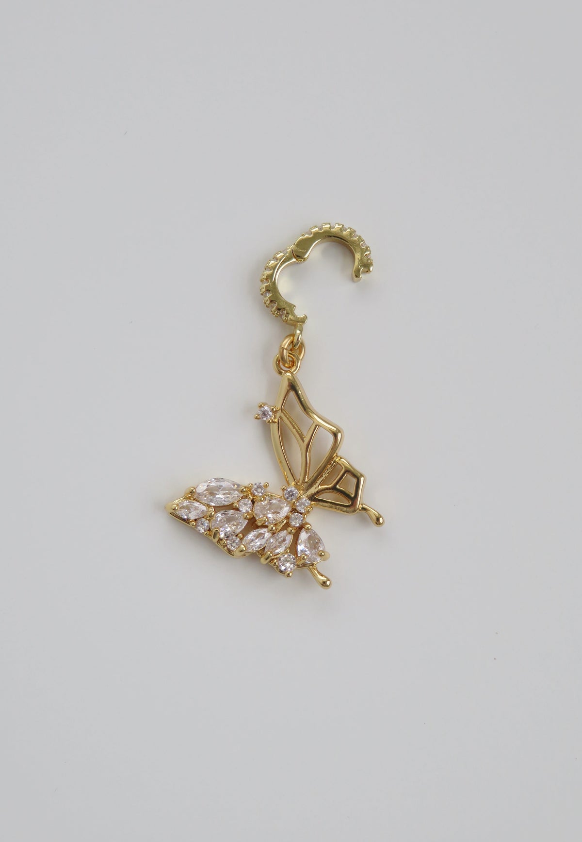 Butterfly & Bee Charm on Diamond Clasp