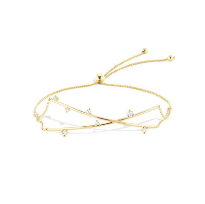 Cordelia Studded Diamond Adjustable Bracelet