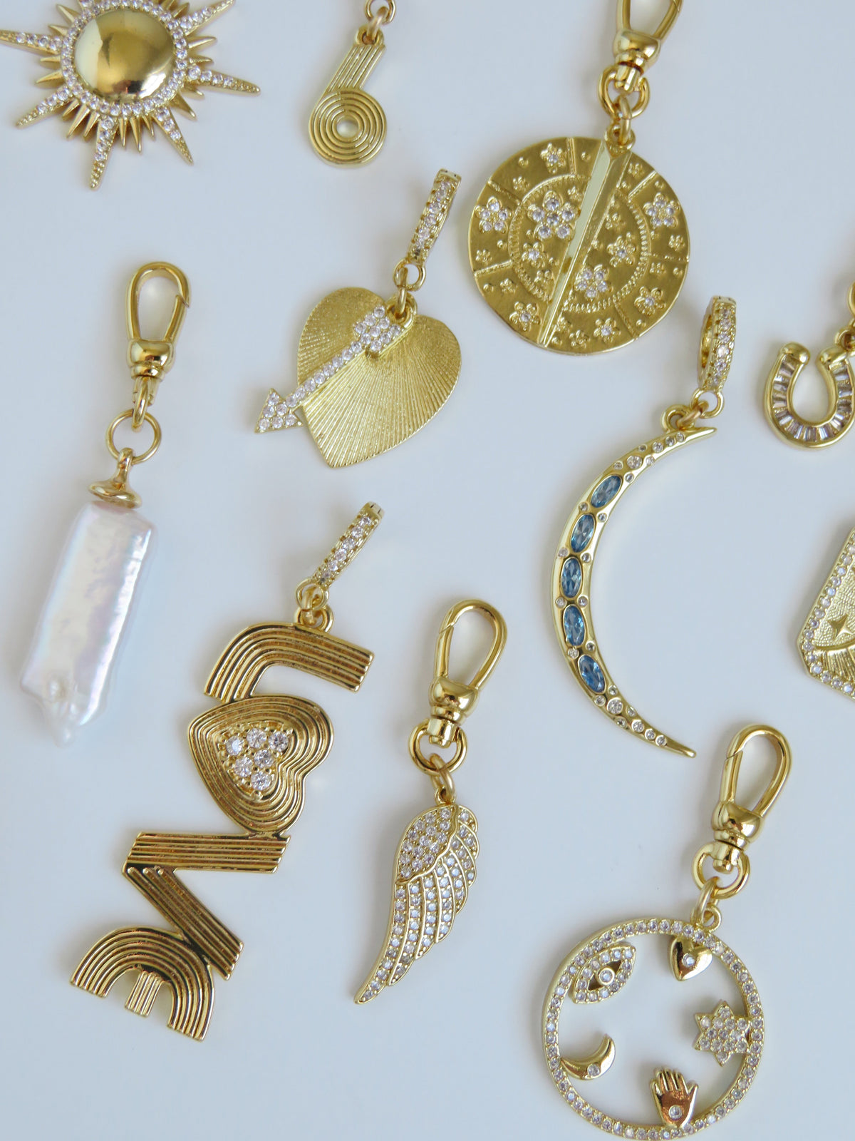 LOVE Vibes Charm on Diamond Clasp