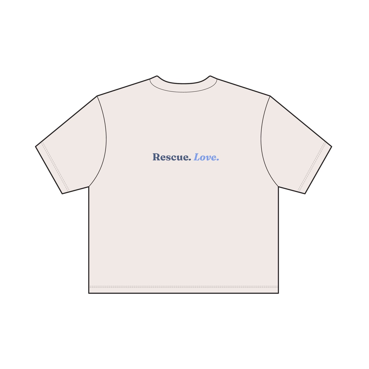 Rescue. Love. Women's Garment-Dyed T-Shirt
