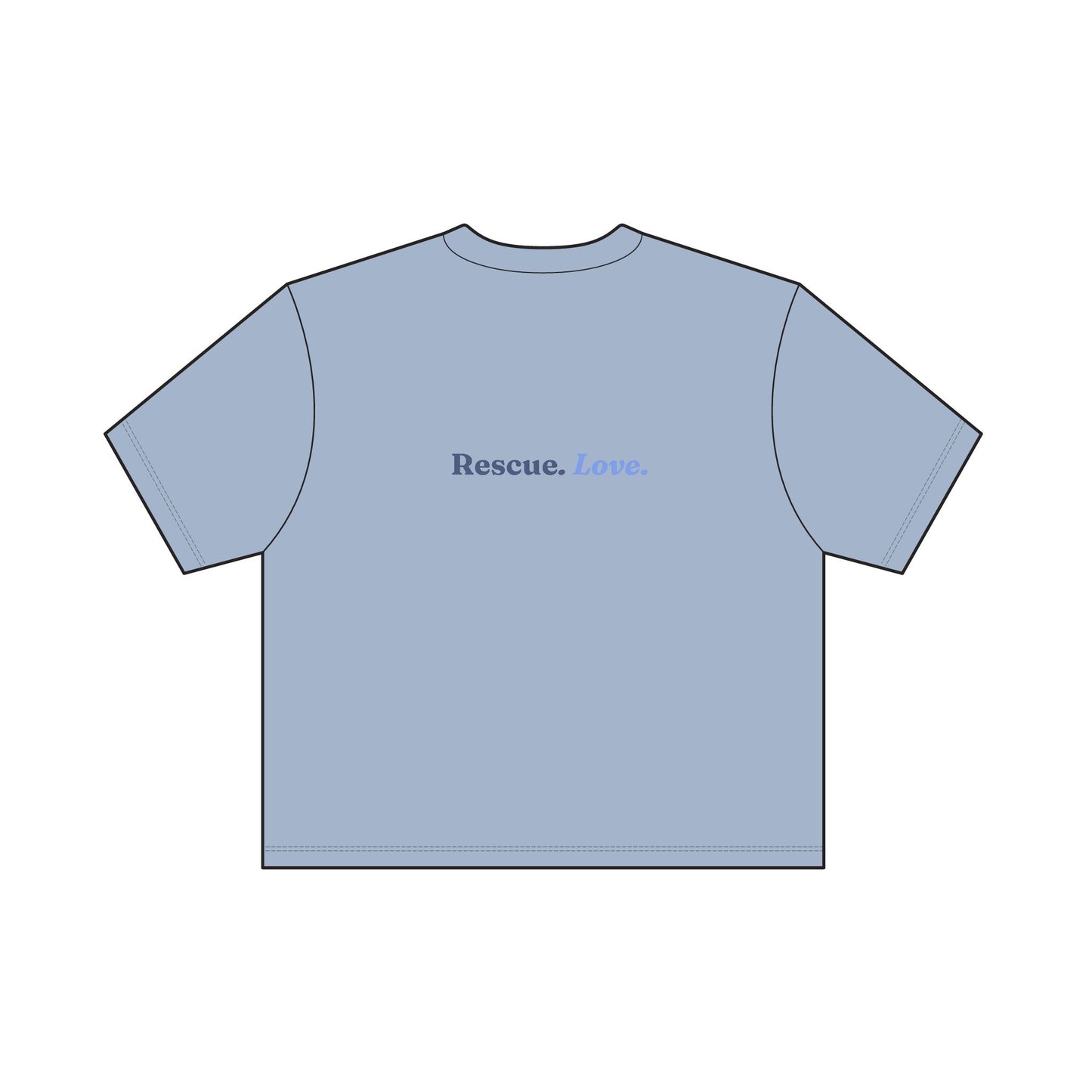 Rescue. Love. Women's Garment-Dyed T-Shirt