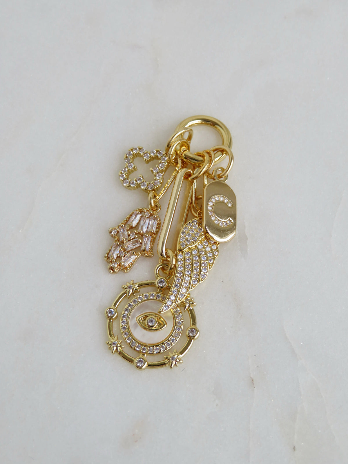 Love & Divine Guidance Initial Charm Cluster