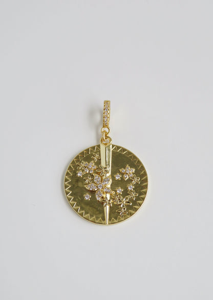 Renew & Thrive Charm on Diamond Hinged Clasp - Flower