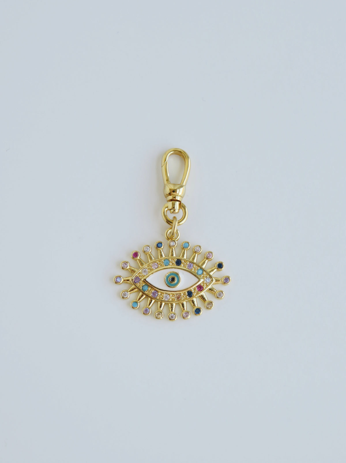 Blanc Evil Eye Pendant - Swivel Clasp