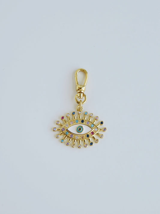 Blanc Evil Eye Pendant - Swivel Clasp