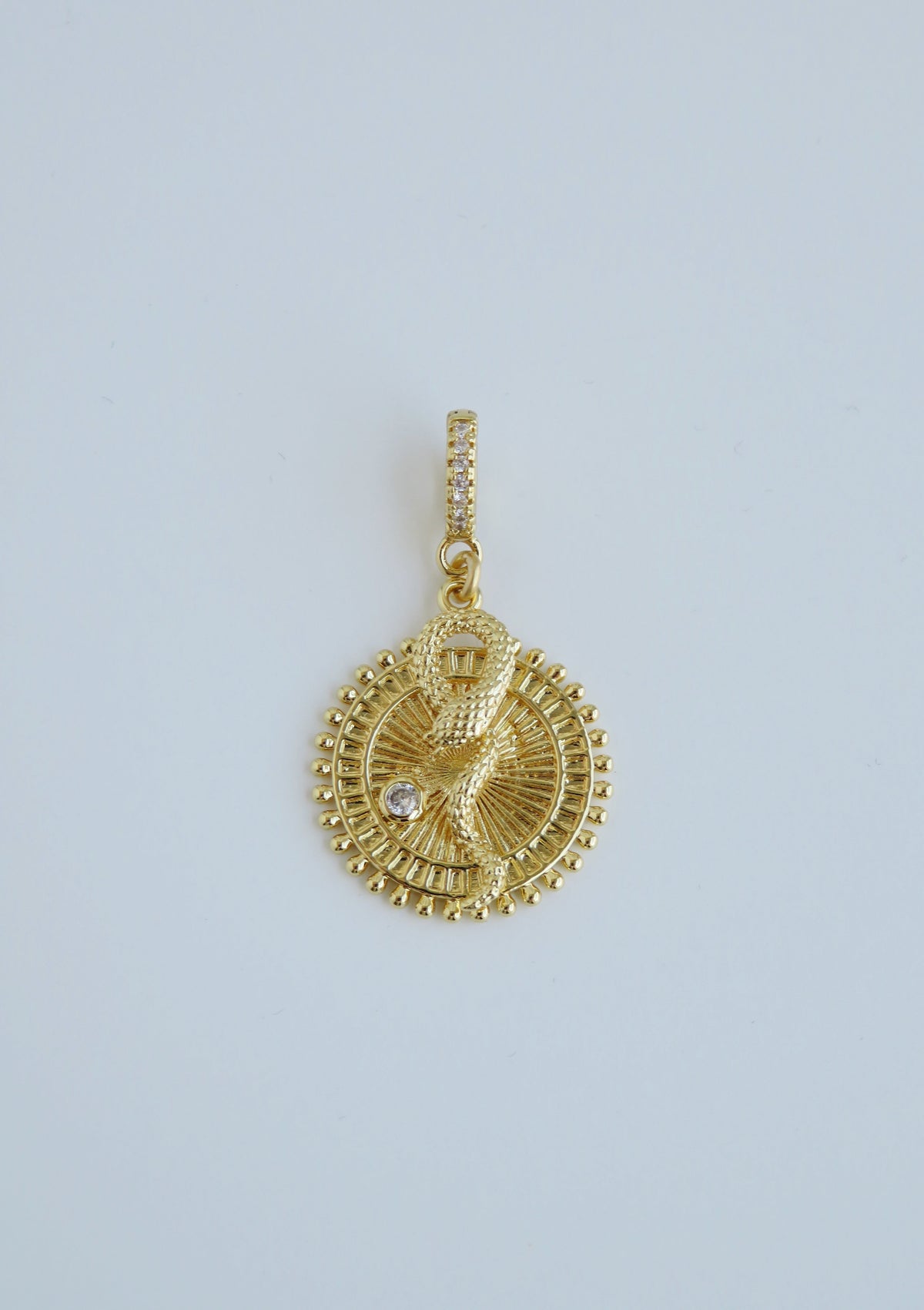 Wholeness Serpent Pendant - Hinged Clasp