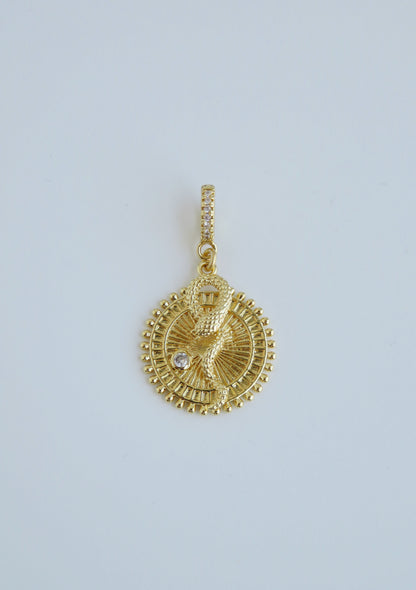 Wholeness Serpent Pendant - Hinged Clasp