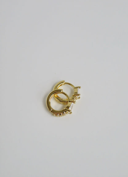 Teardrop Diamond Hoops