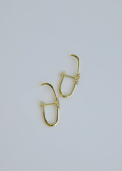Shauna Diamond English Lock Earrings