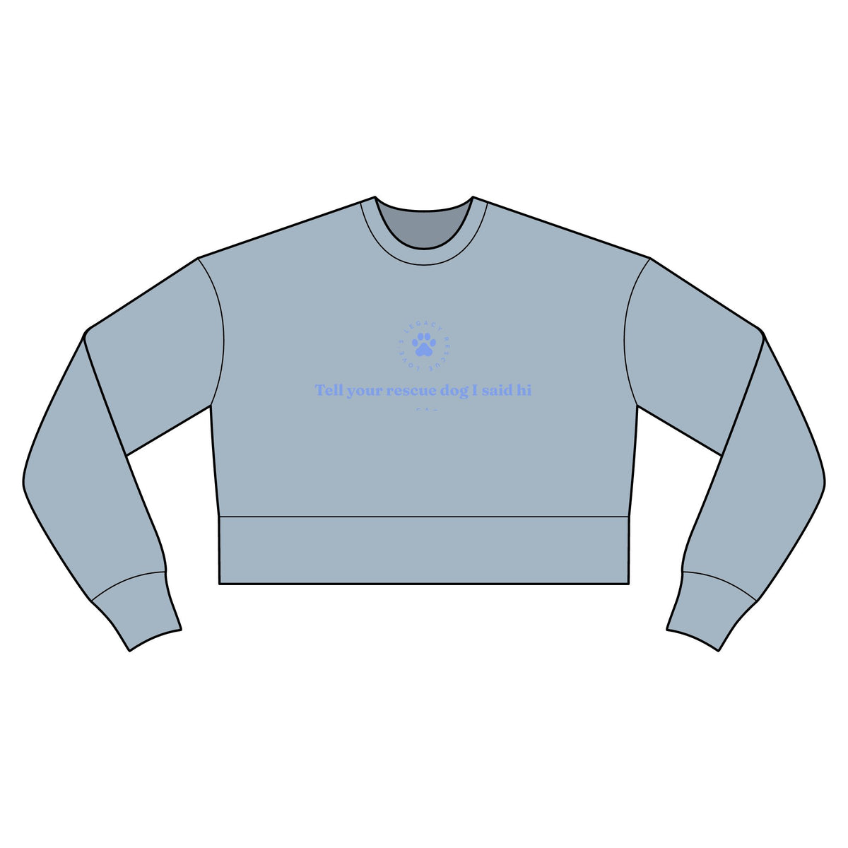 Cropped Sweatshirt — Rescue Dog