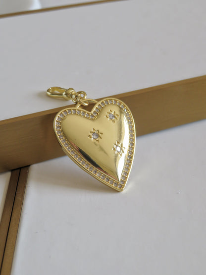 Big Love Celestial Heart Pendant on Swivel Clasp