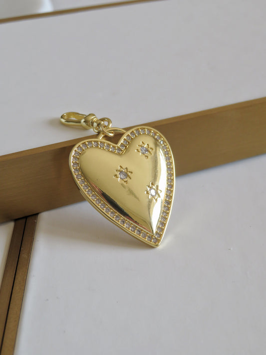 Big Love Celestial Heart Pendant on Swivel Clasp