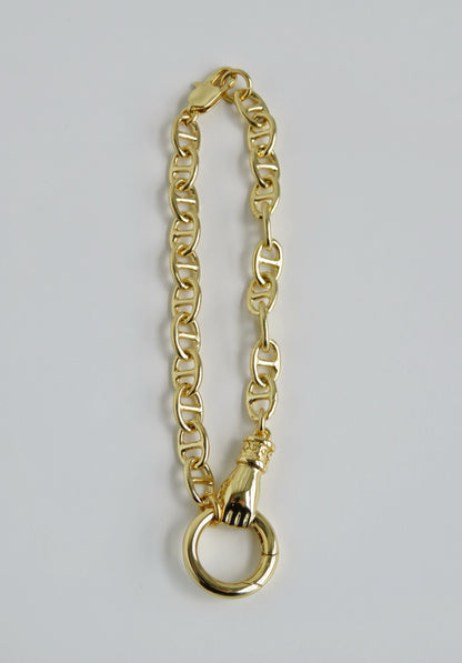 Sanxenxo Hamsa Charm Holder Bracelet - add charms