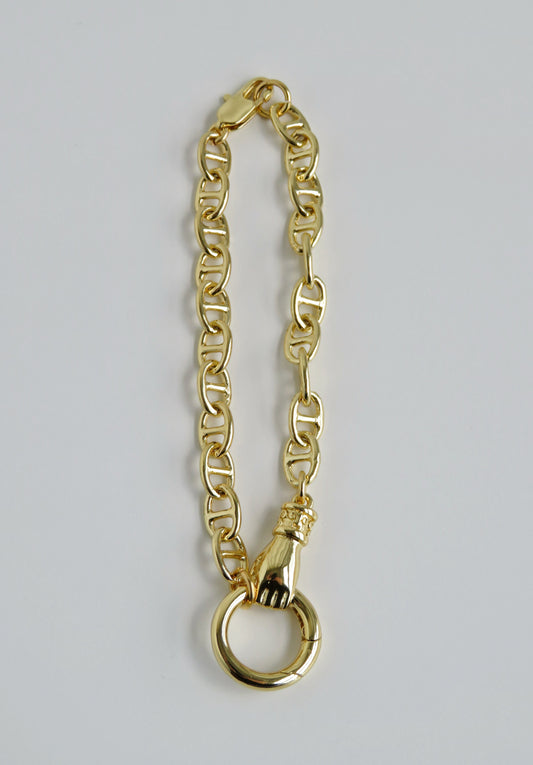 Sanxenxo Hamsa Charm Holder Bracelet - add charms