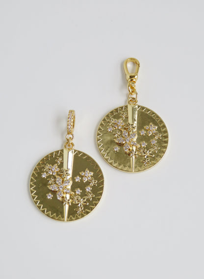 Renew & Thrive Charm on Diamond Hinged Clasp - Flower