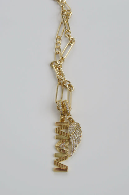 Mom Vibes Charm on Diamond Clasp