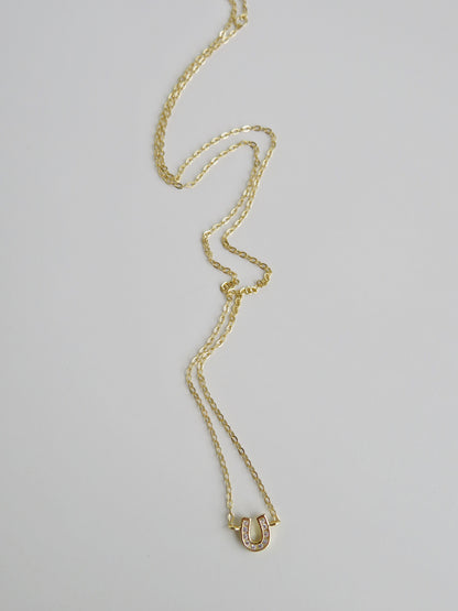 Diamond Horseshoe Necklace