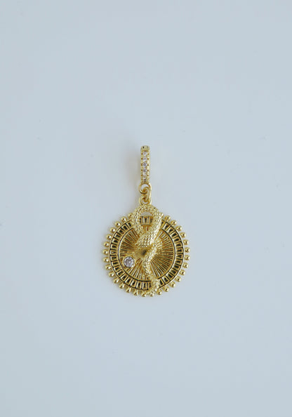 Wholeness Serpent Pendant - Hinged Clasp