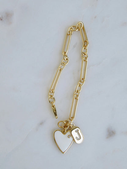 Protect Your Love Initial Bracelet