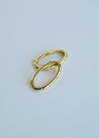 Diamond Push In Connector Charm Clasp