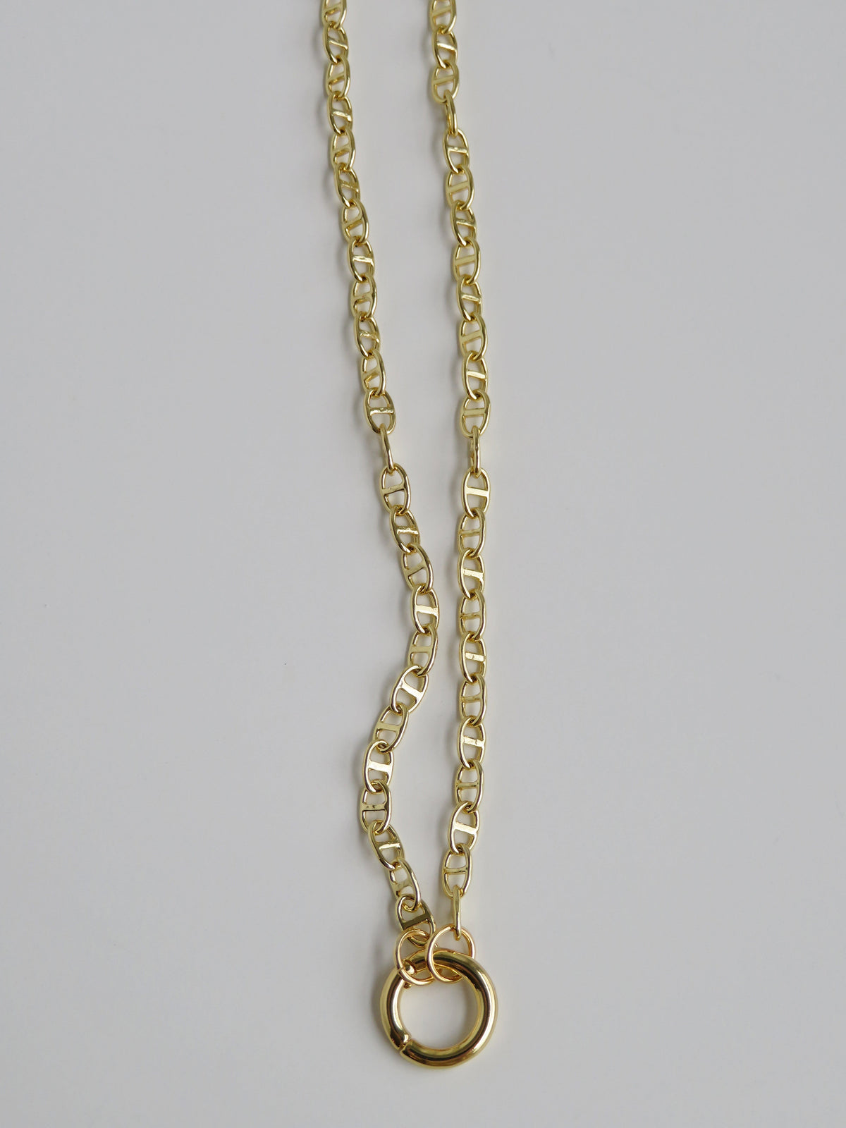 Petite Mariners Charm Holder Necklace - Clicker Clasp - add charms