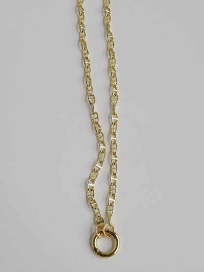Petite Mariners Charm Holder Necklace - Clicker Clasp - add charms