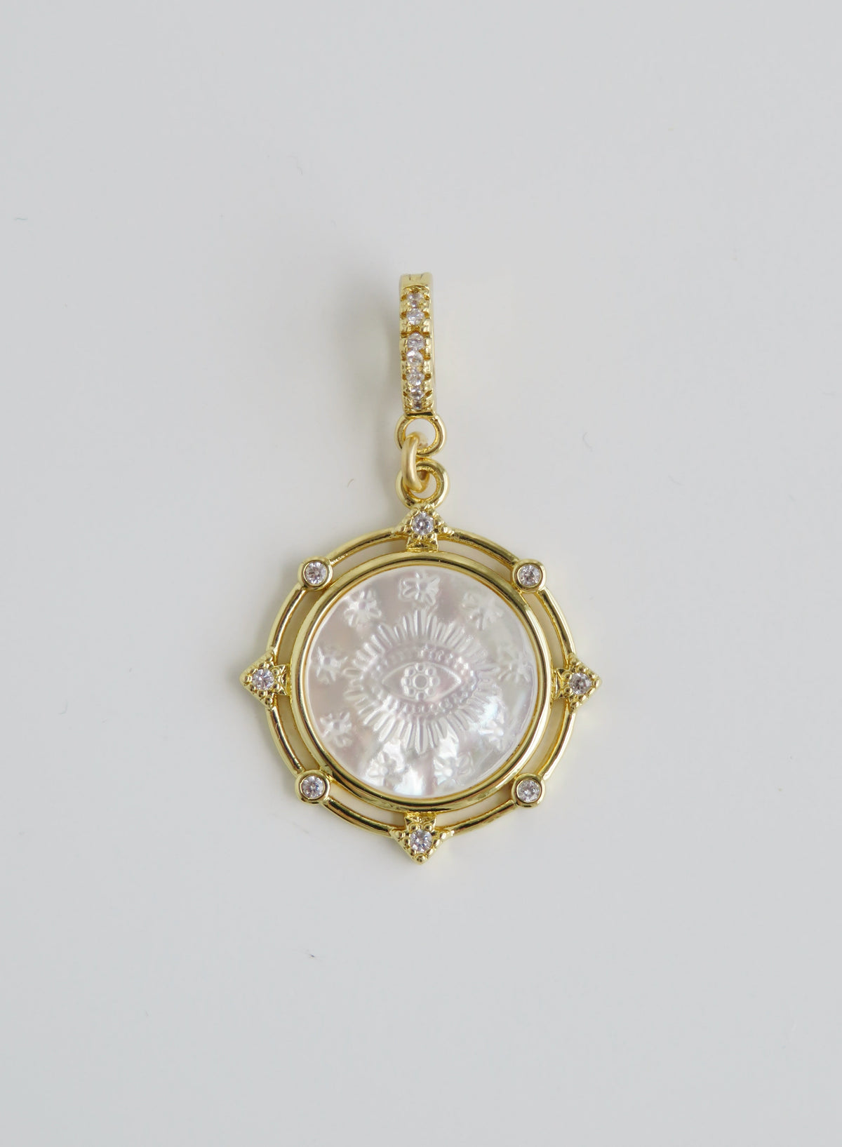 Perla Charms on Diamond Clasp