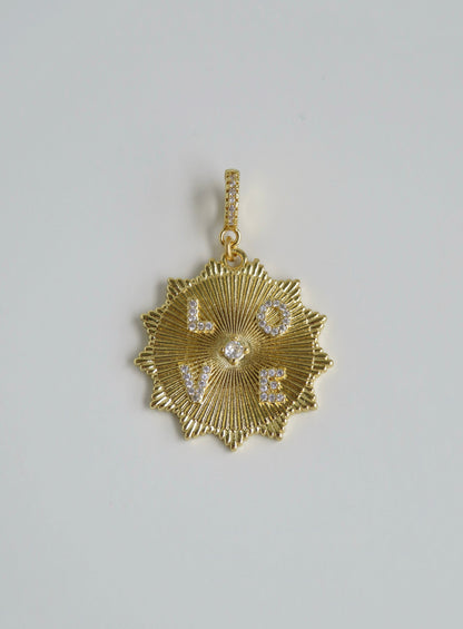 Divine Love Sun Pendant on Clasp