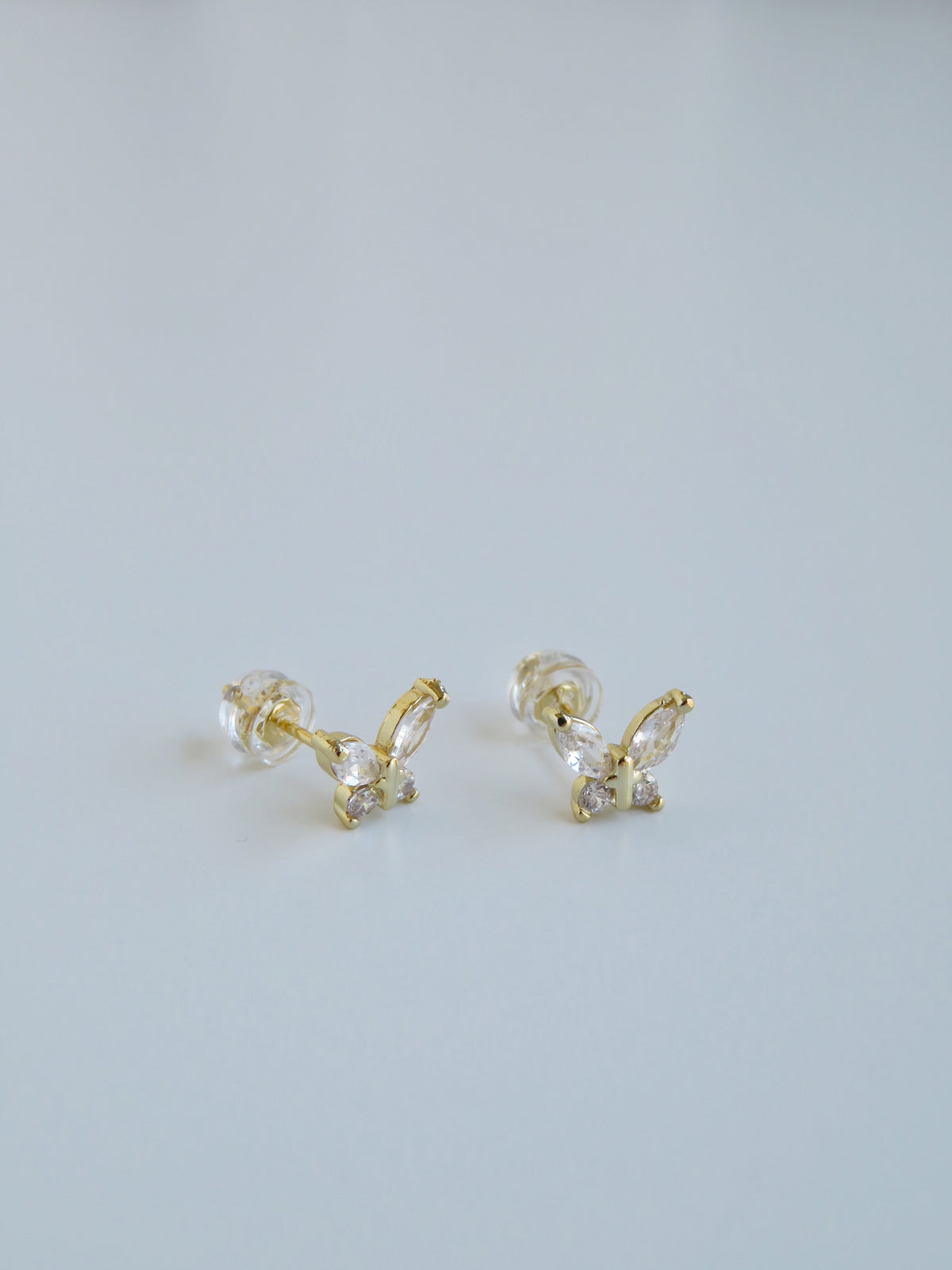 Diamond Butterfly Earrings