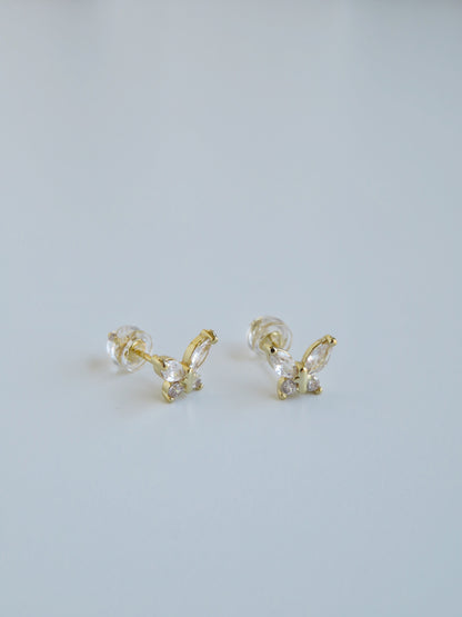 Diamond Butterfly Earrings