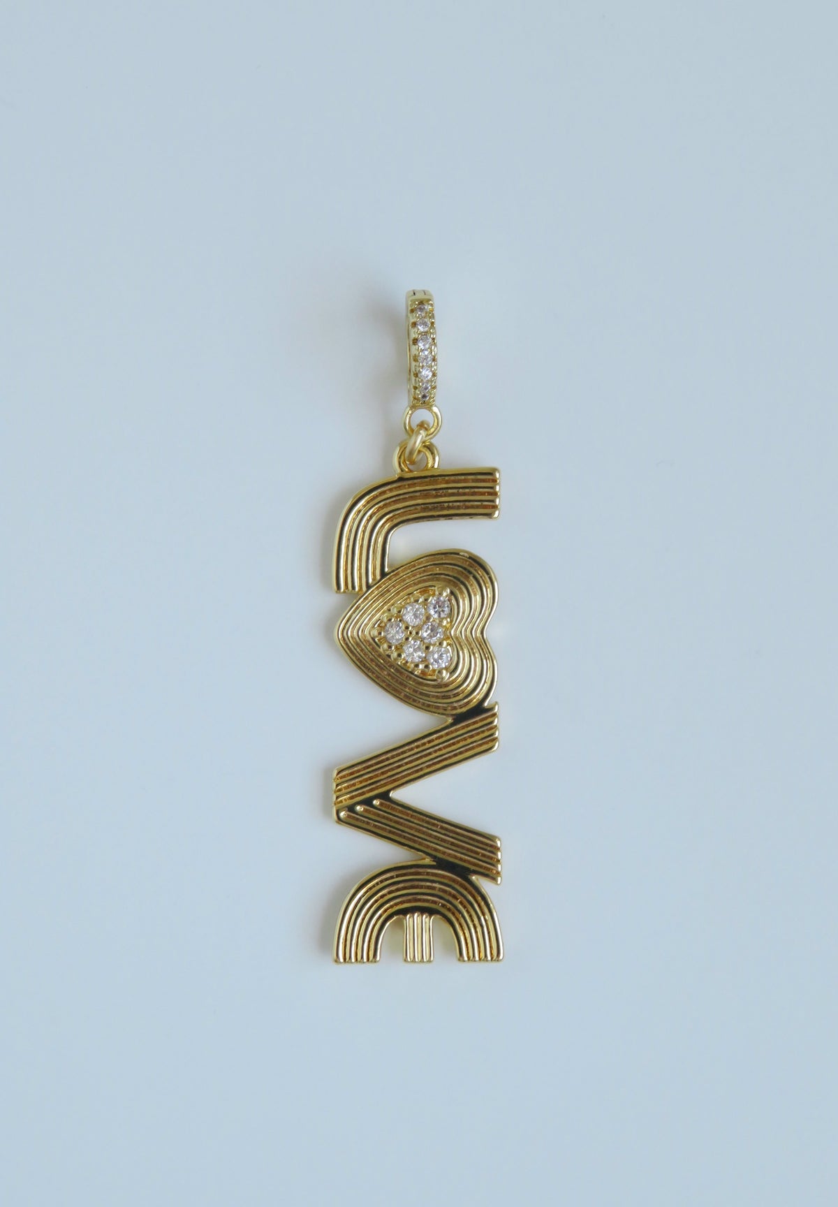 LOVE Vibes Charm on Diamond Clasp