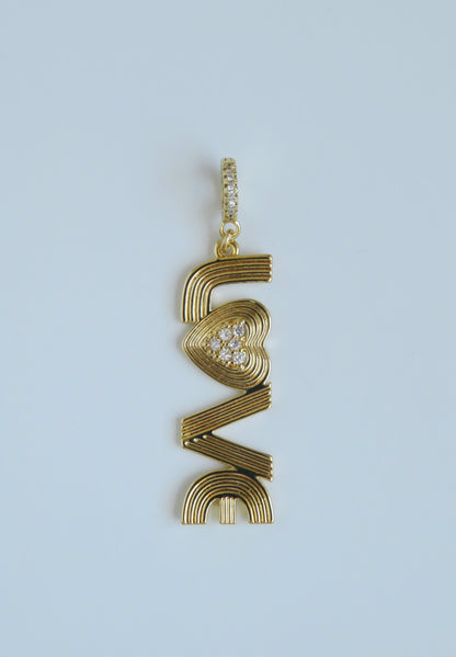 LOVE Vibes Charm on Diamond Clasp
