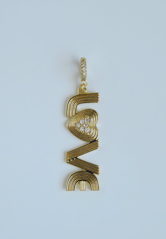 LOVE Vibes Charm on Diamond Clasp